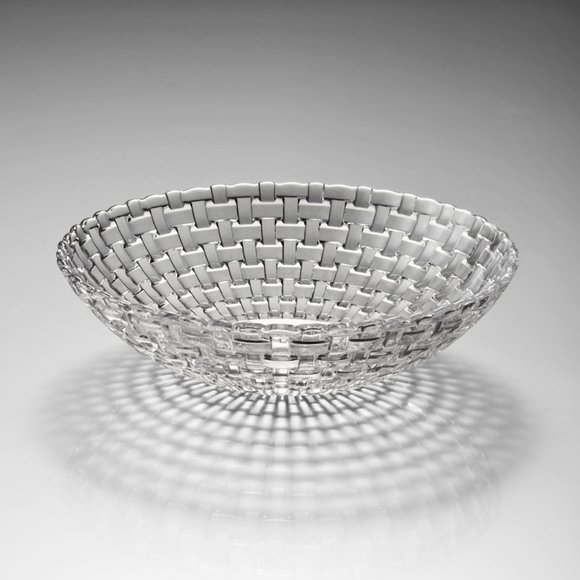 Gorgeous Jan Sylwester Drost Asteroid Glass Serving Bowl | Vintage Polish Glass - Picture 6 of 8